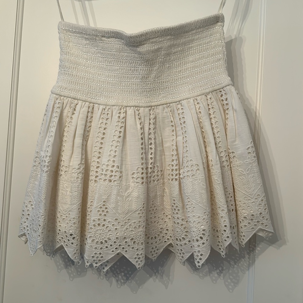 NWT Hemant & Nandita Smocked Skirt